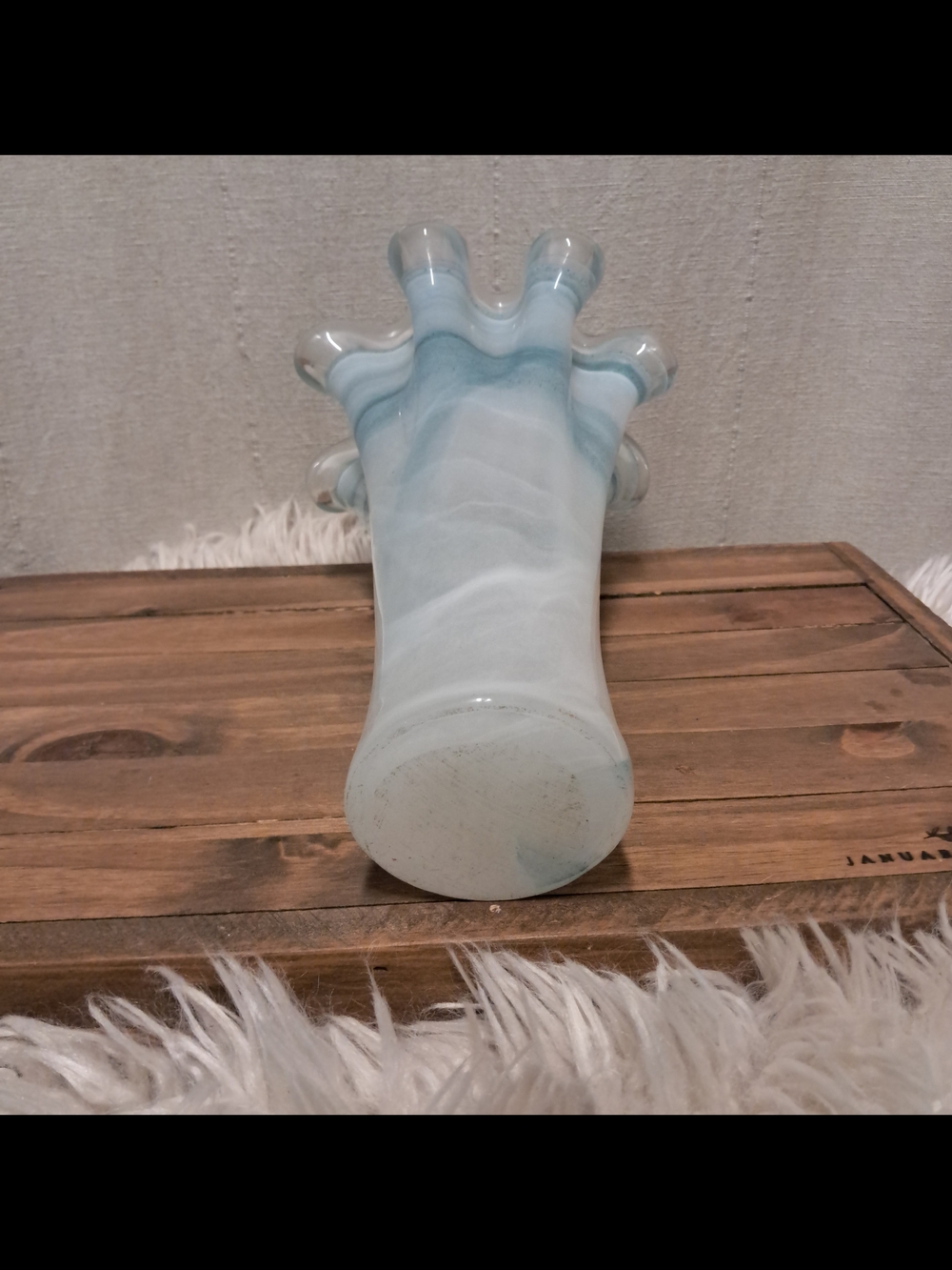 Murano 10" Art Glass Vase - Picture 6 of 9